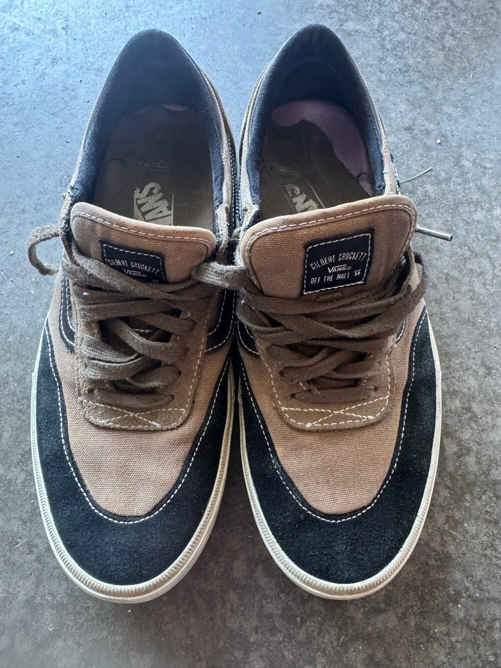 Vans Gilbert Crockett Pro Skate Shoes Men's Size 10 Brown Black Wafflecup